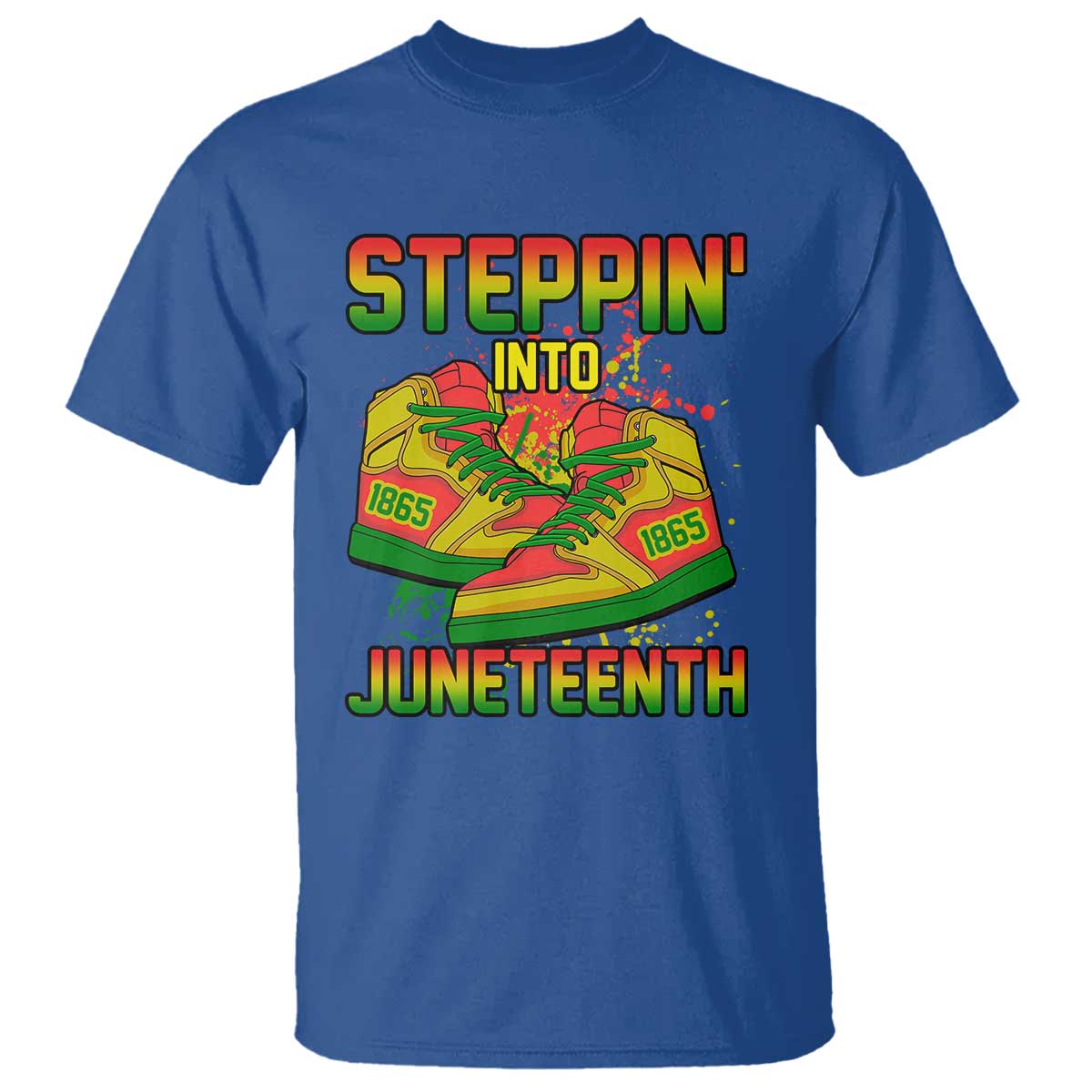 Steppin' Into Juneteenth 1865 T Shirt Freedom Day African American Pride