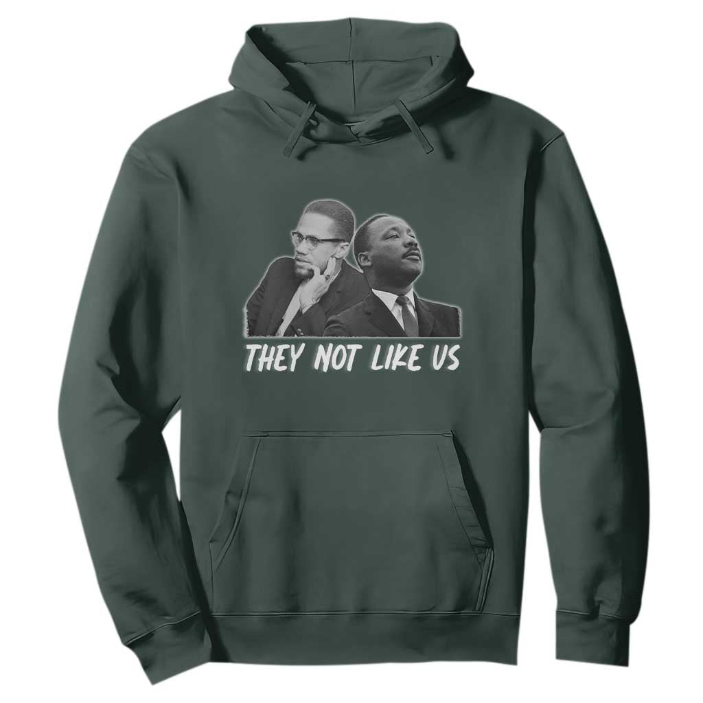 Malcolm X and MLK Hoodie They Not Like Us - African Pride