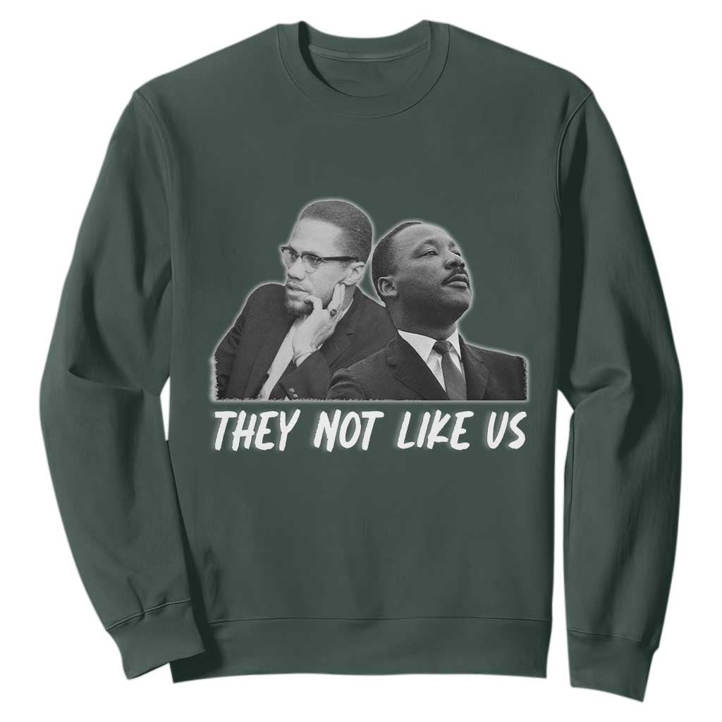 Malcolm X and MLK Sweatshirt They Not Like Us - African Pride