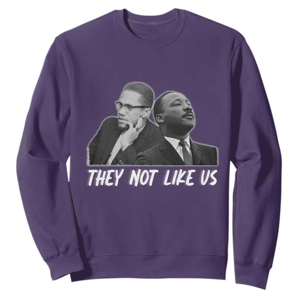 Malcolm X and MLK Sweatshirt They Not Like Us - African Pride
