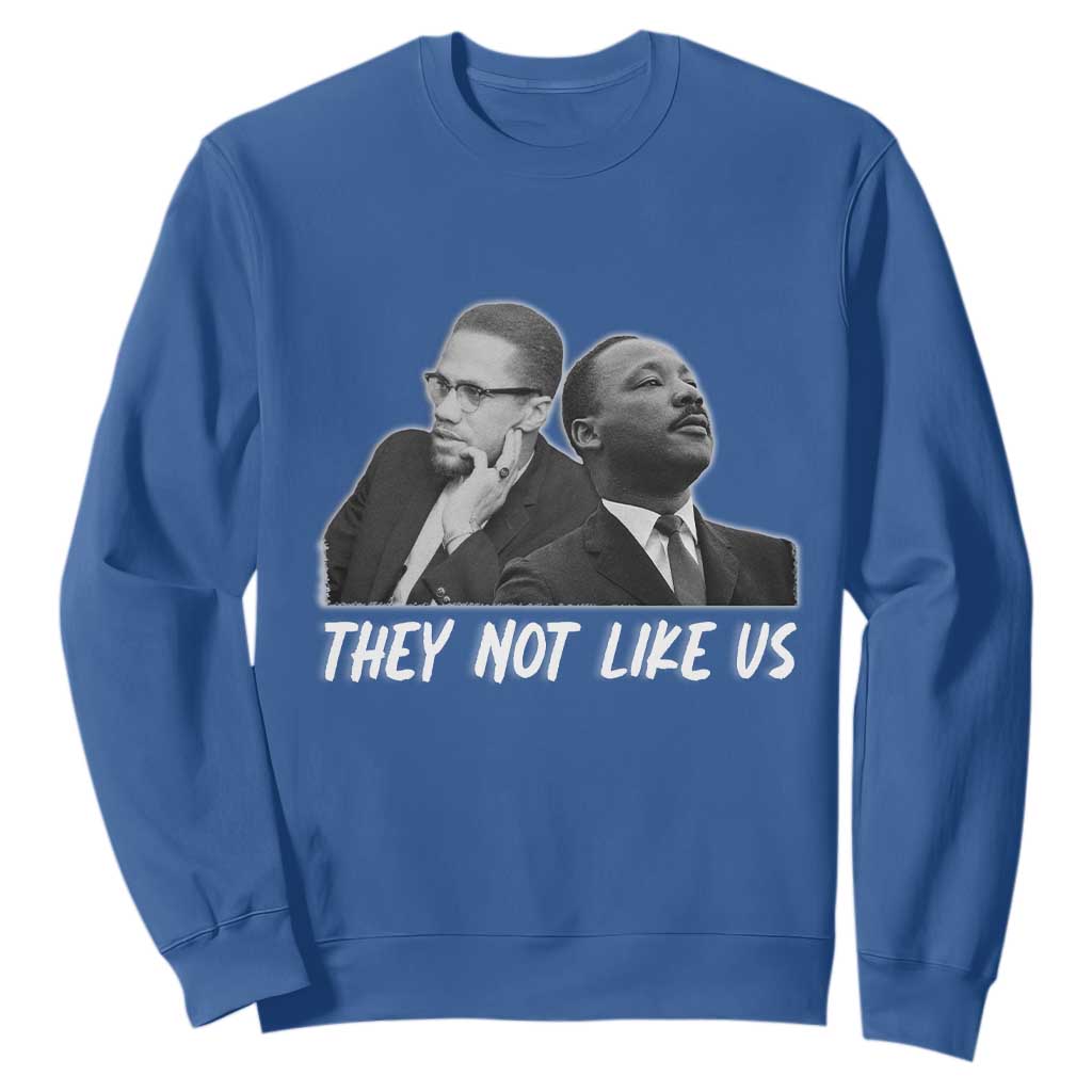 Malcolm X and MLK Sweatshirt They Not Like Us - African Pride