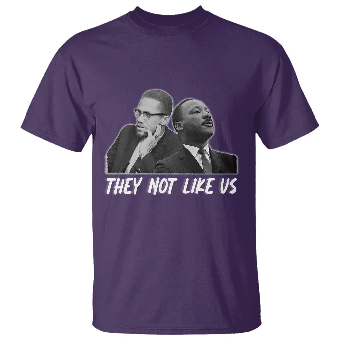 Malcolm X and MLK T Shirt They Not Like Us - African Pride