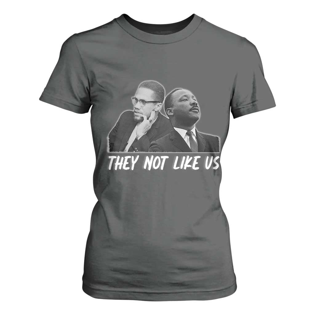 Malcolm X and MLK T Shirt For Women They Not Like Us - African Pride