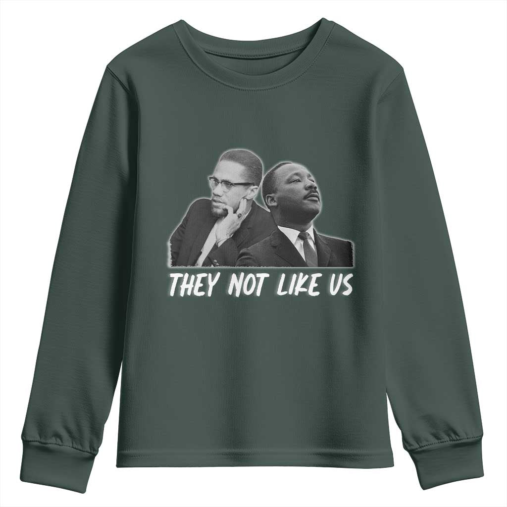 Malcolm X and MLK Youth Sweatshirt They Not Like Us - African Pride