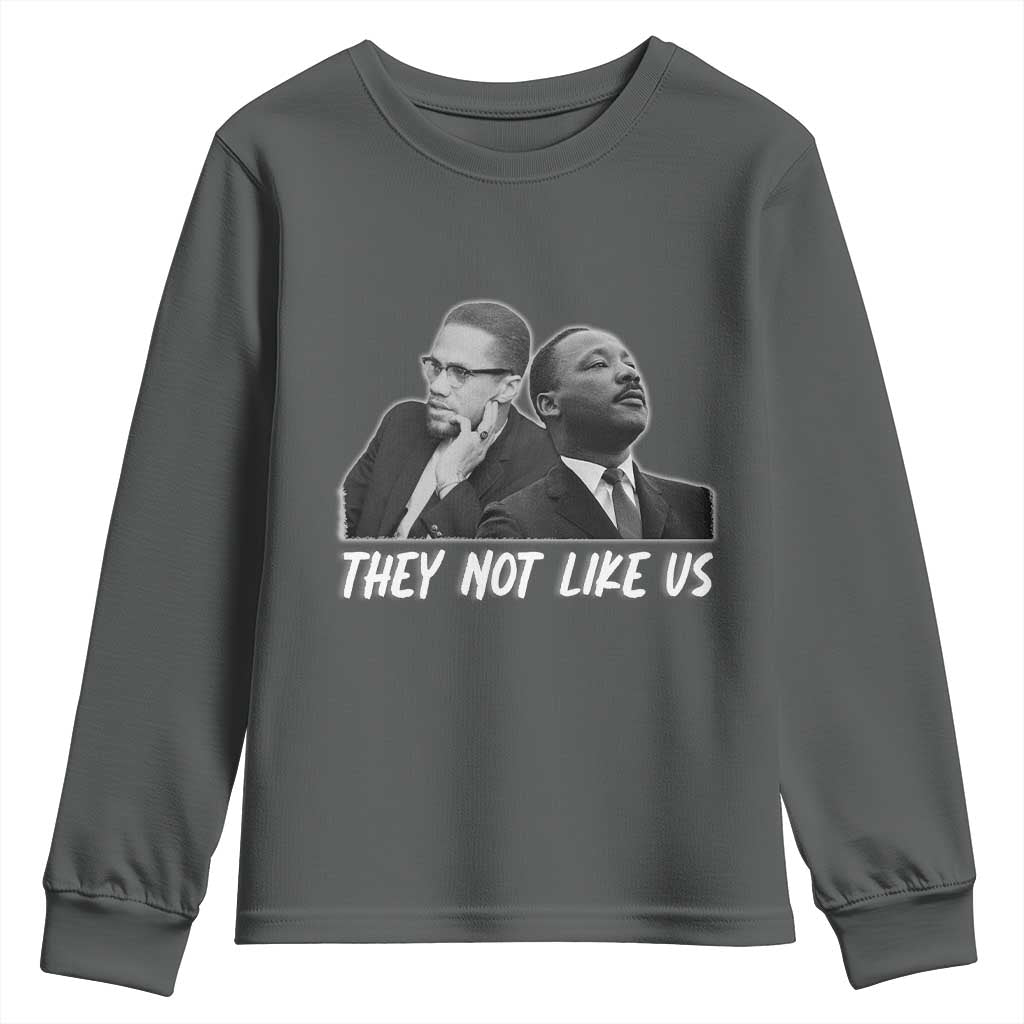 Malcolm X and MLK Youth Sweatshirt They Not Like Us - African Pride