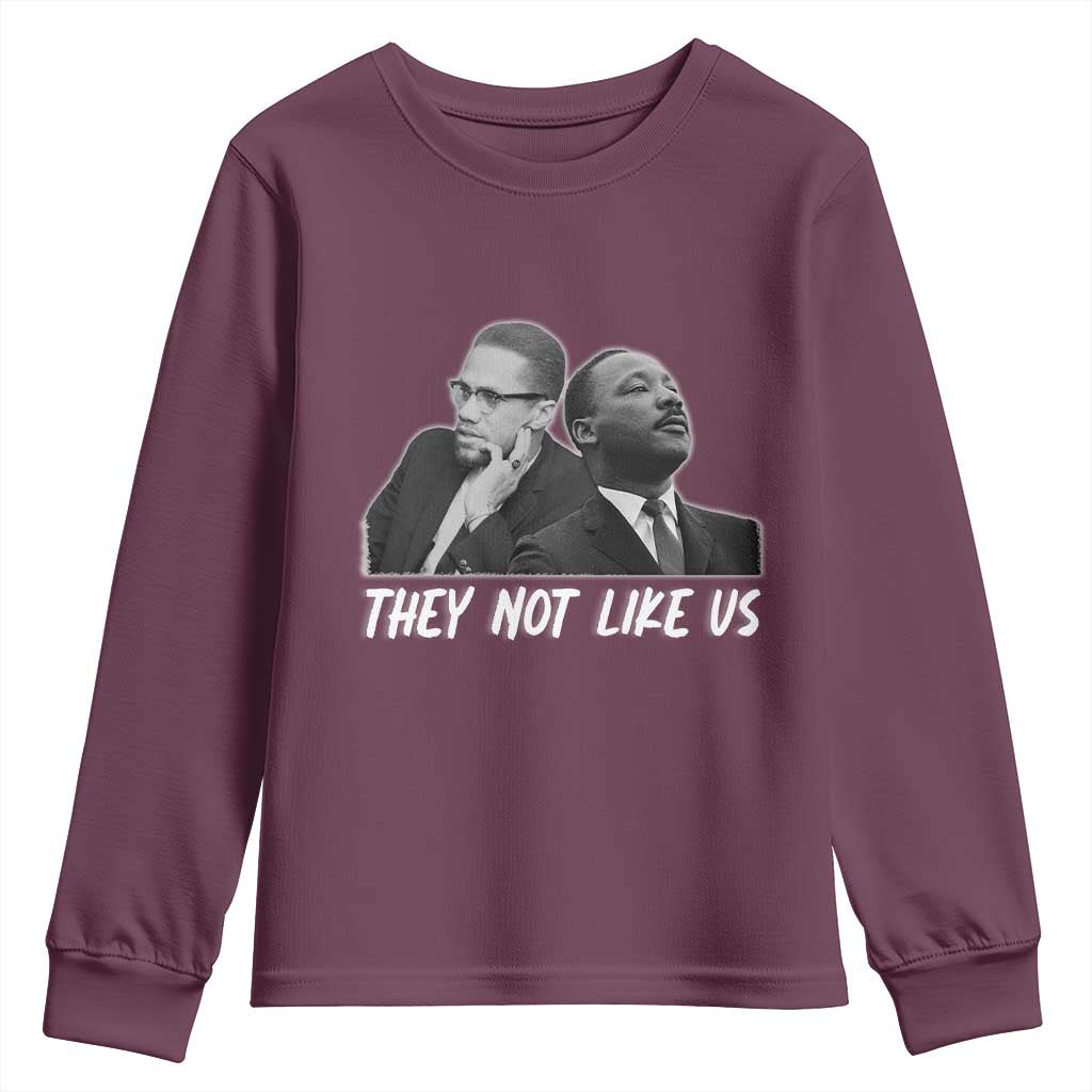 Malcolm X and MLK Youth Sweatshirt They Not Like Us - African Pride