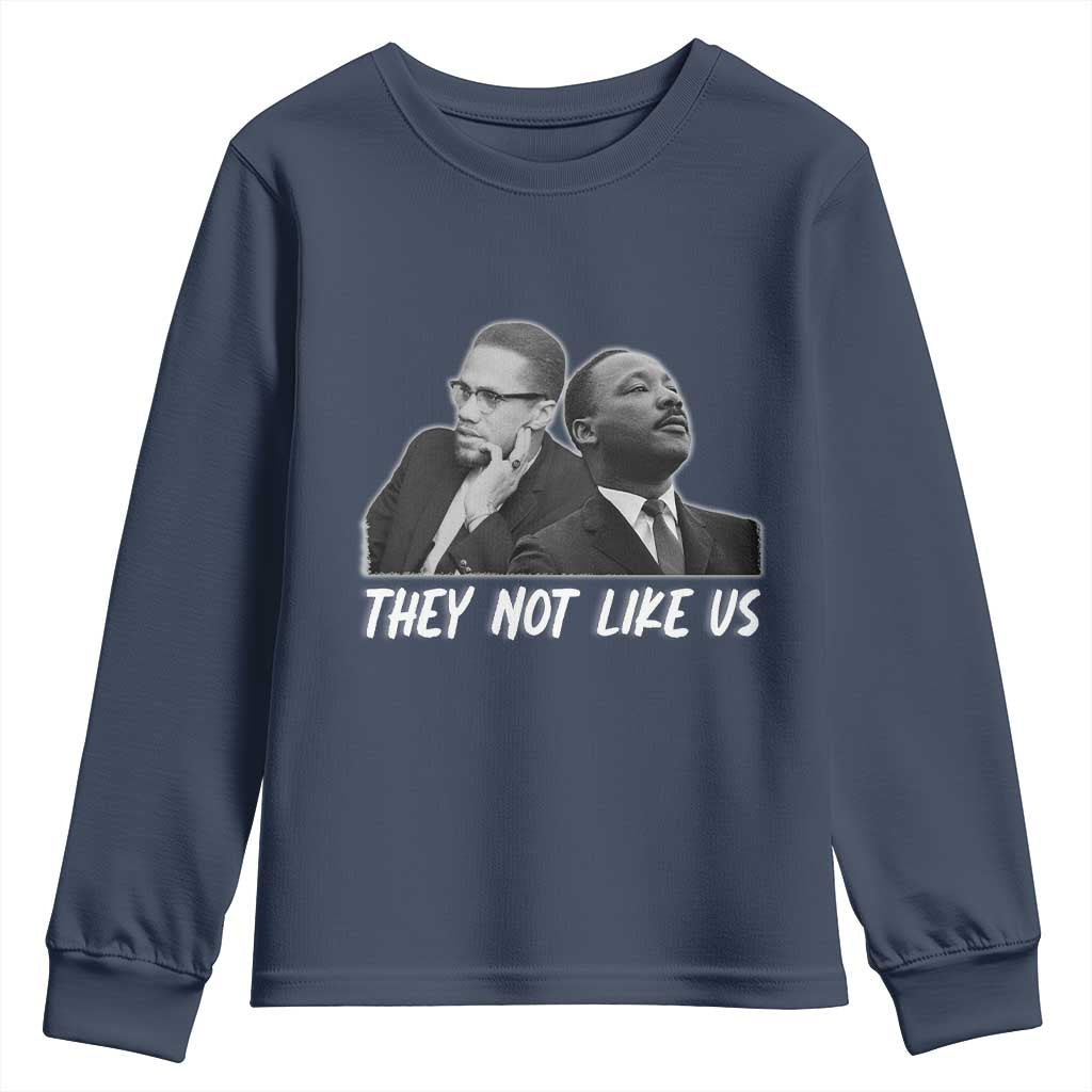 Malcolm X and MLK Youth Sweatshirt They Not Like Us - African Pride