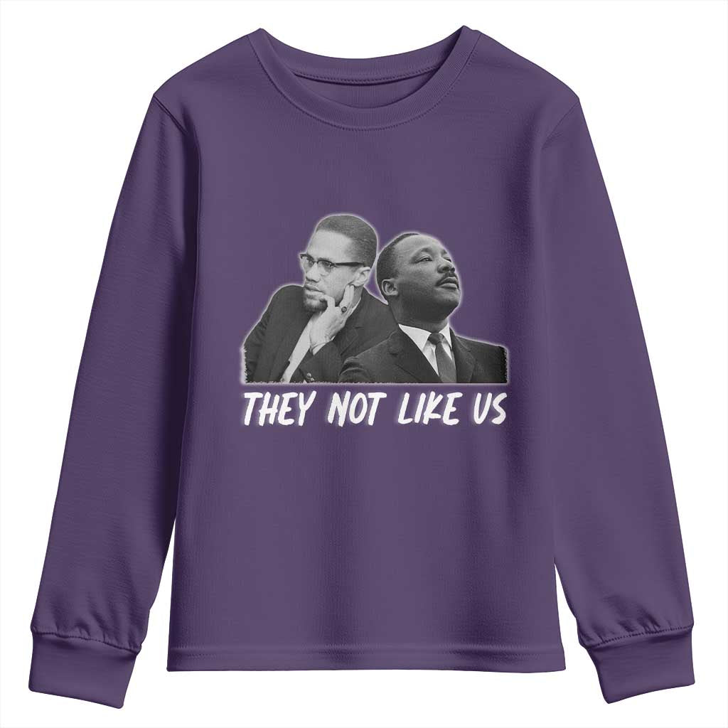 Malcolm X and MLK Youth Sweatshirt They Not Like Us - African Pride