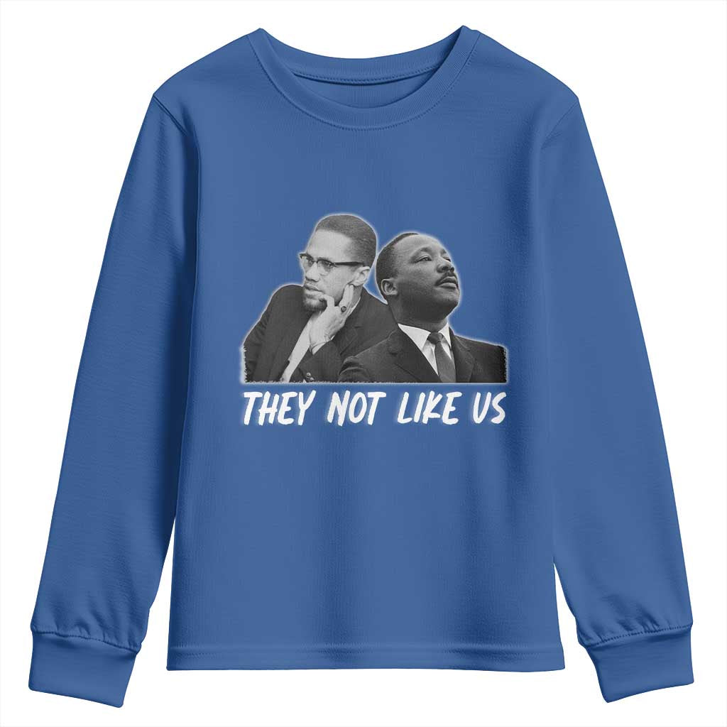 Malcolm X and MLK Youth Sweatshirt They Not Like Us - African Pride