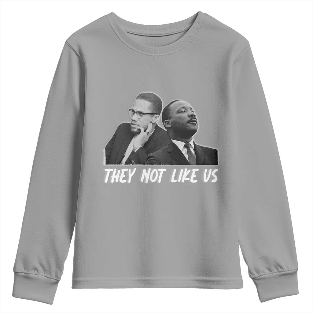 Malcolm X and MLK Youth Sweatshirt They Not Like Us - African Pride