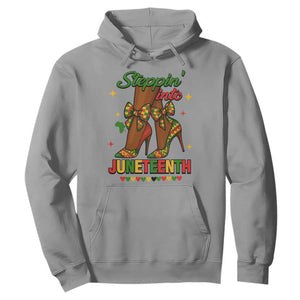 Stepping Into Juneteenth Hoodie Afro Diva High with African Pride - African Pride
