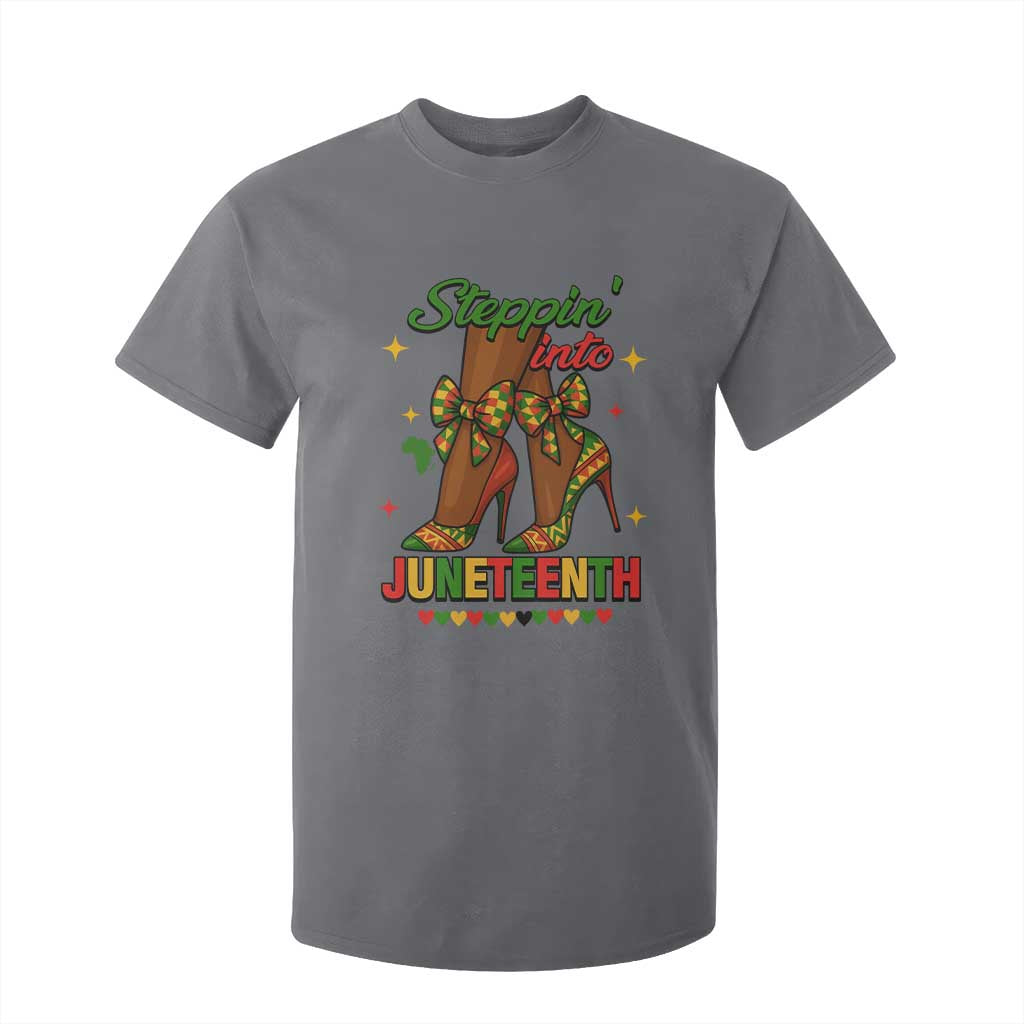 Stepping Into Juneteenth T Shirt For Kid Afro Diva High with African Pride - African Pride