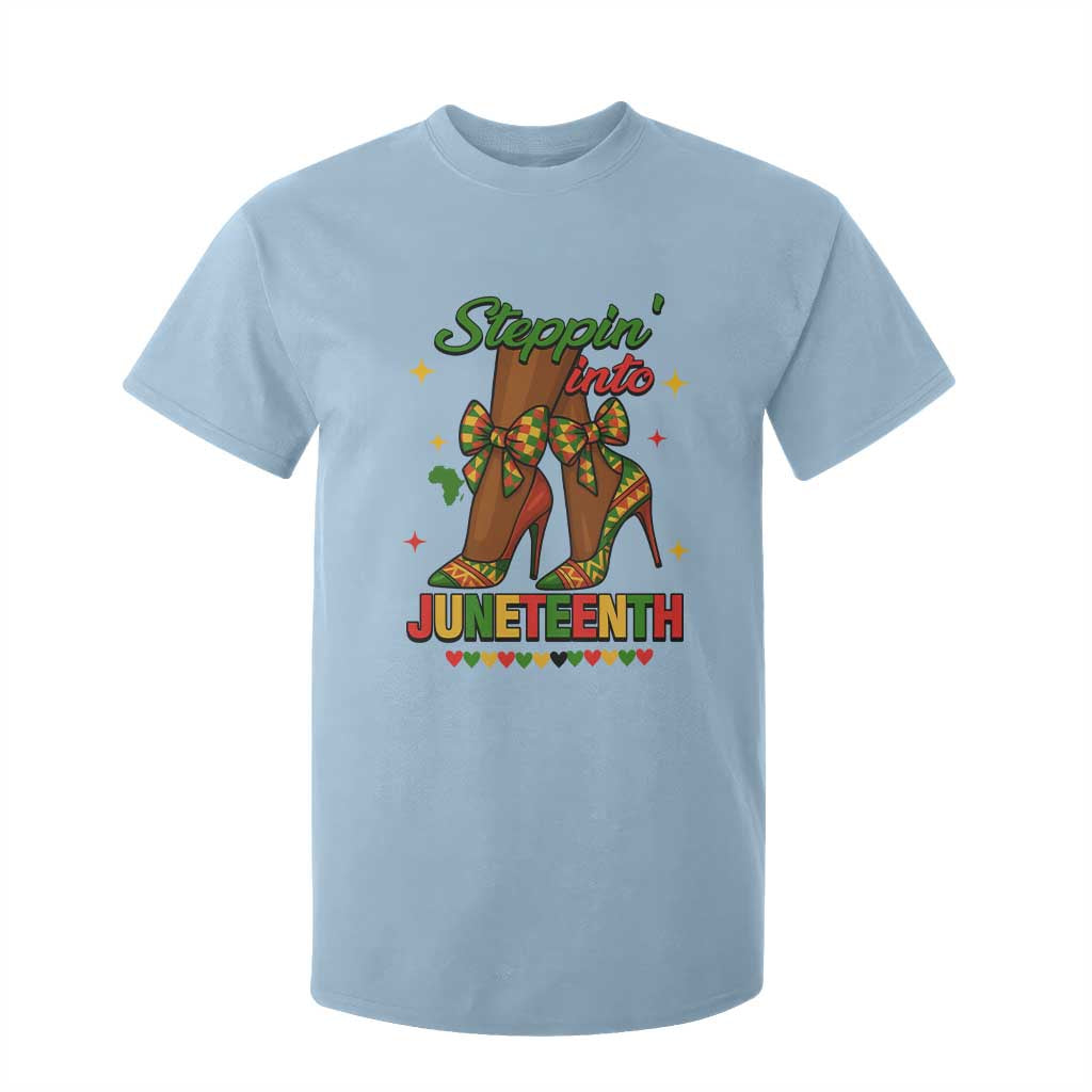 Stepping Into Juneteenth T Shirt For Kid Afro Diva High with African Pride - African Pride