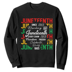 Juneteenth 1865 Sweatshirt Celebrate Black Freedom Breaking Every Chain - African Pride