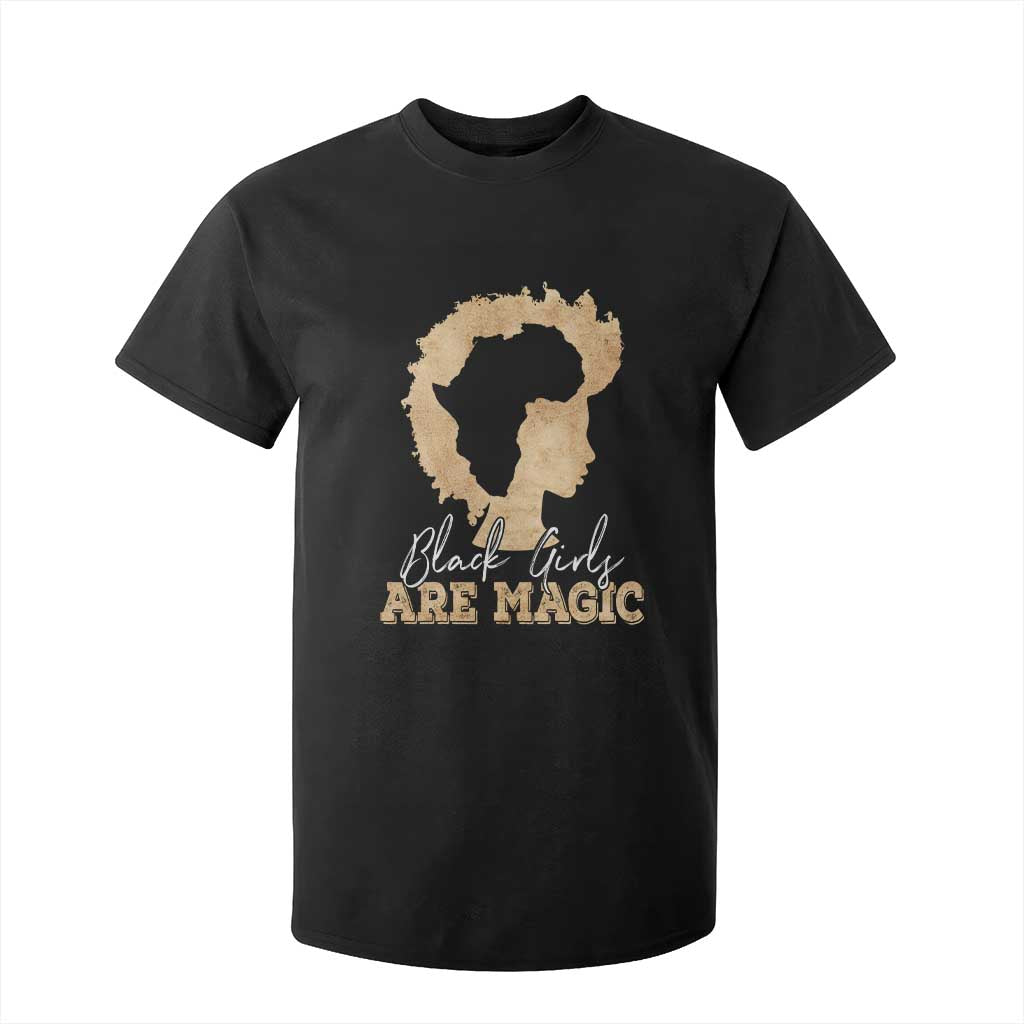 Black Girls Are Magic T Shirt For Kid Afro Melanin Pride