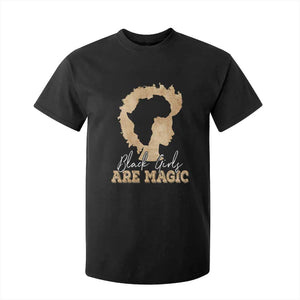 Black Girls Are Magic T Shirt For Kid Afro Melanin Pride