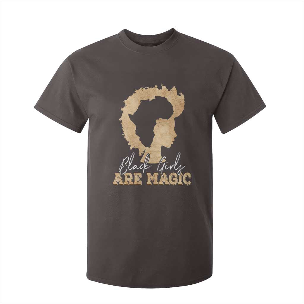 Black Girls Are Magic T Shirt For Kid Afro Melanin Pride