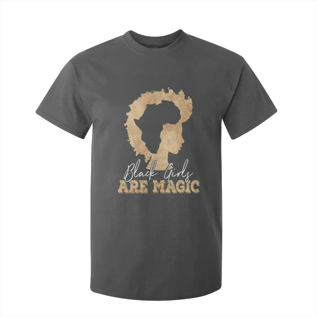 Black Girls Are Magic T Shirt For Kid Afro Melanin Pride