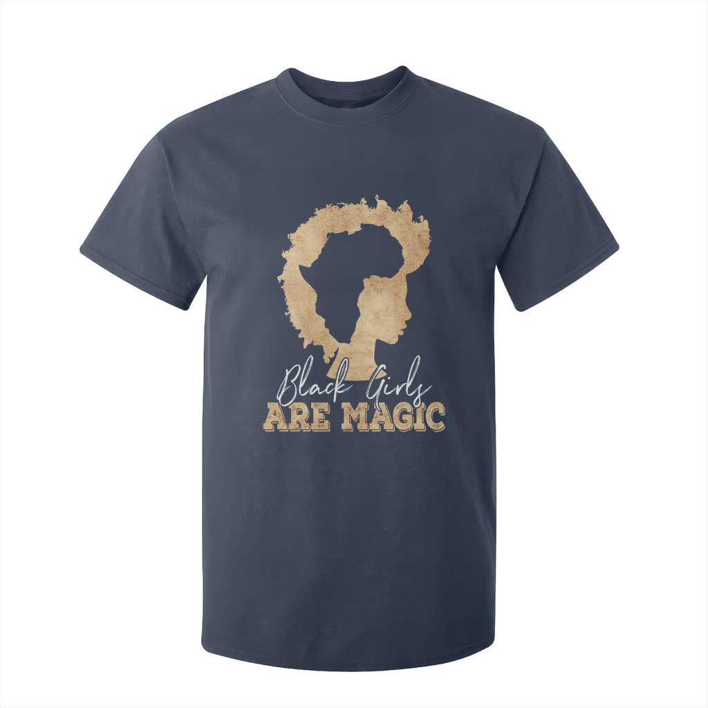 Black Girls Are Magic T Shirt For Kid Afro Melanin Pride