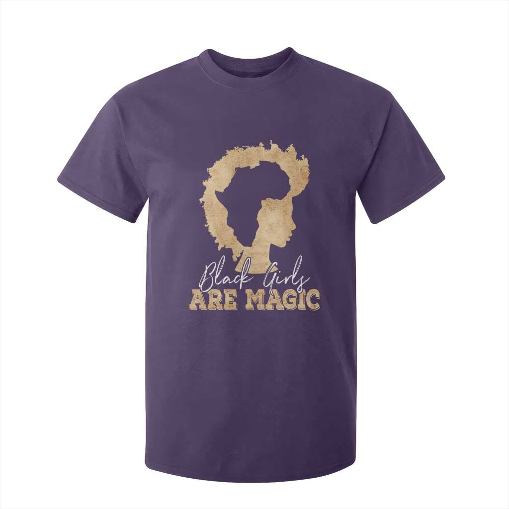 Black Girls Are Magic T Shirt For Kid Afro Melanin Pride