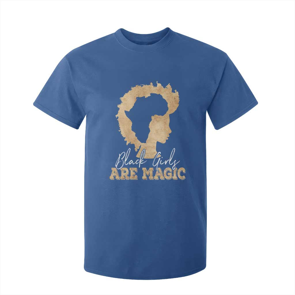 Black Girls Are Magic T Shirt For Kid Afro Melanin Pride