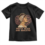 Afro Melanin Woman Baby Shirt Pretty Black And Educated African American Pride