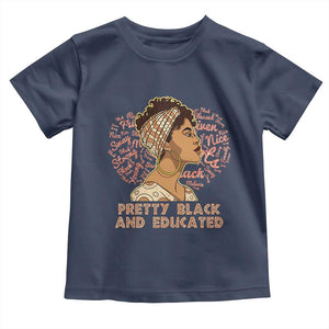 Afro Melanin Woman Baby Shirt Pretty Black And Educated African American Pride