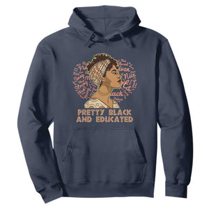 Afro Melanin Woman Hoodie Pretty Black And Educated African American Pride