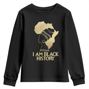 I Am Black History Youth Long Sleeve Shirt Black Girls African American