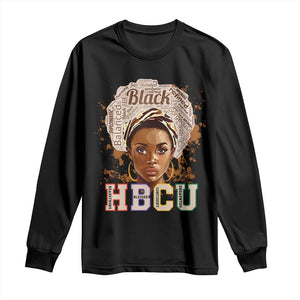 Black Educated HBCU Long Sleeve Shirt Headstrong Blessed Confident Undaunted