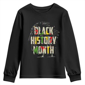 Black History Month Youth Long Sleeve Shirt African American Pride