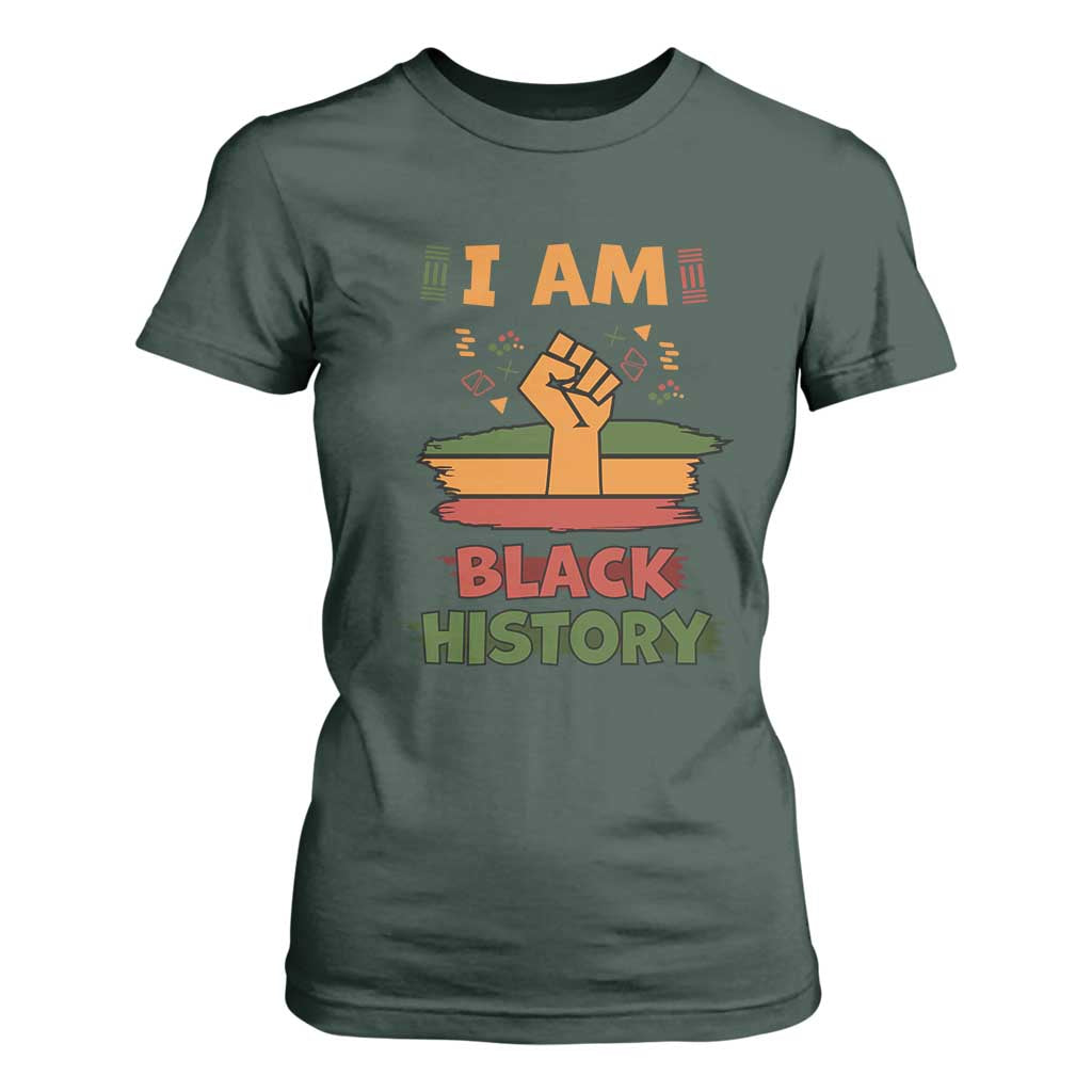 I Am Black History T Shirt For Women African American Pride Celebration Month