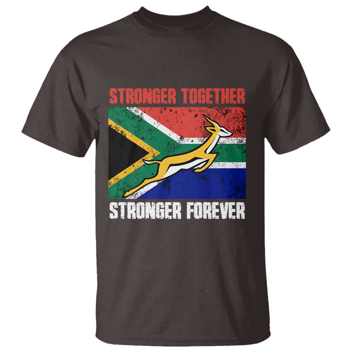 South Africa Rugby Springboks T Shirt Stronger Together Stronger Forever Go Bokke