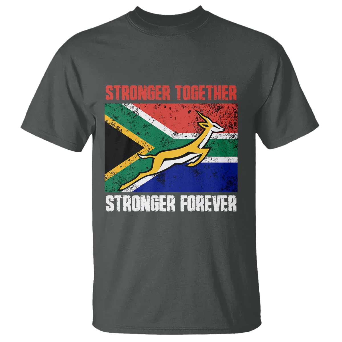 South Africa Rugby Springboks T Shirt Stronger Together Stronger Forever Go Bokke