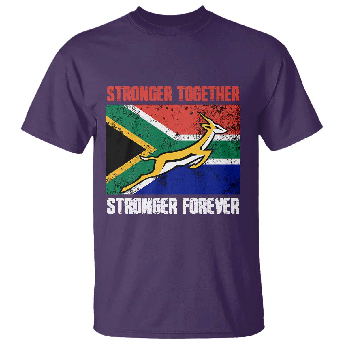 South Africa Rugby Springboks T Shirt Stronger Together Stronger Forever Go Bokke