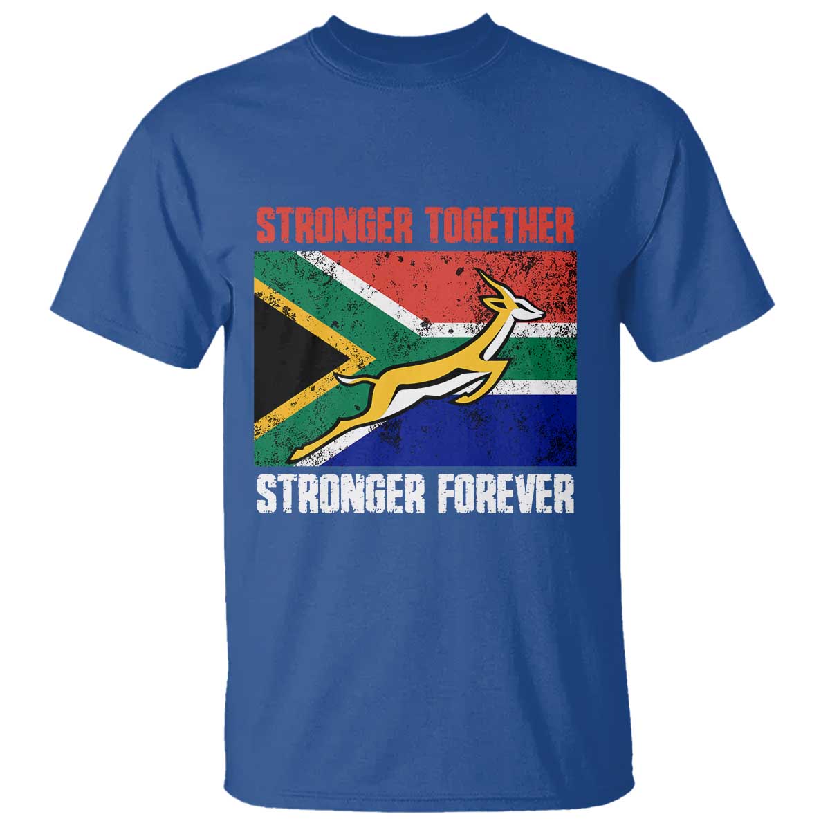 South Africa Rugby Springboks T Shirt Stronger Together Stronger Forever Go Bokke