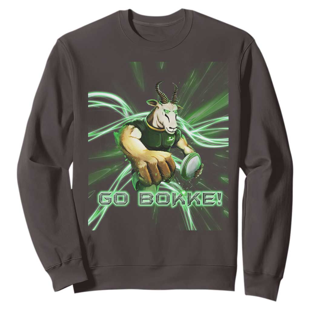 South Africa Rugby Springboks Sweatshirt Go Bokke Forever Stronger Together