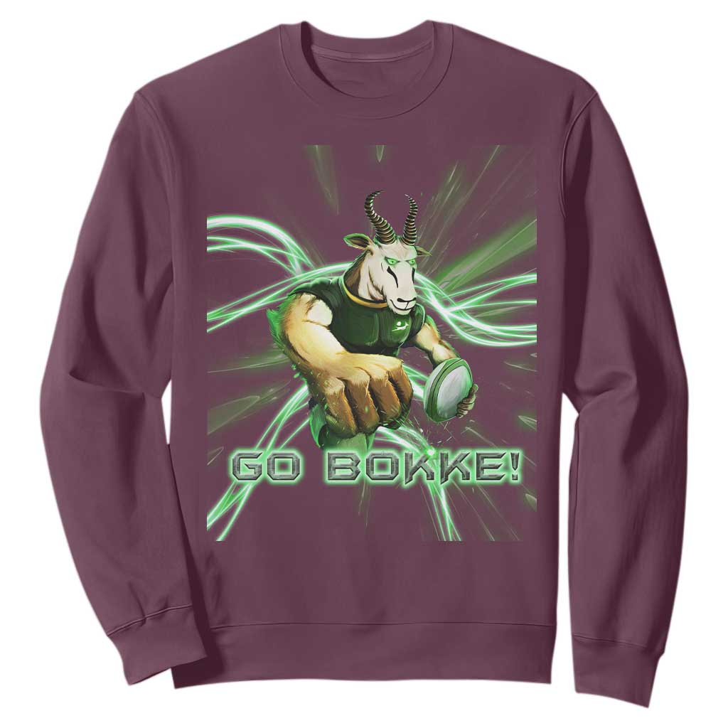 South Africa Rugby Springboks Sweatshirt Go Bokke Forever Stronger Together