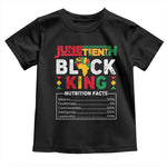 Funny Black King Nutrition Facts Baby Shirt African American