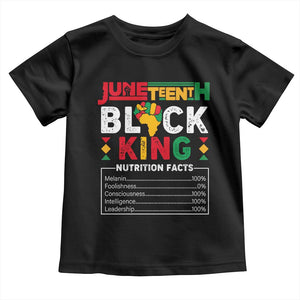 Funny Black King Nutrition Facts Baby Shirt African American