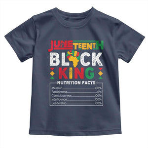 Funny Black King Nutrition Facts Baby Shirt African American