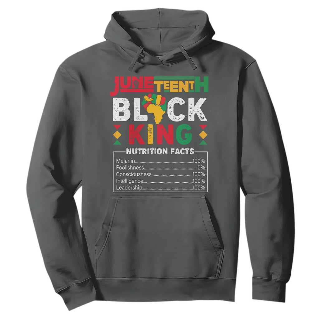 Funny Black King Nutrition Facts Hoodie African American
