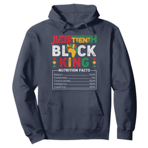 Funny Black King Nutrition Facts Hoodie African American