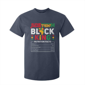 Funny Black King Nutrition Facts T Shirt For Kid African American