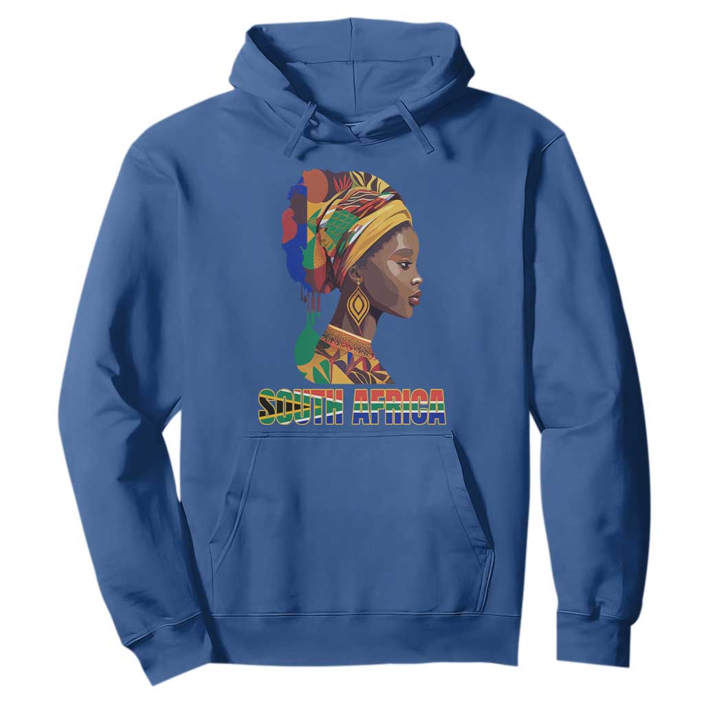 South Africa Pride Hoodie Black African Woman