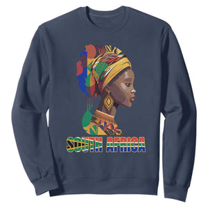 South Africa Pride Sweatshirt Black African Woman