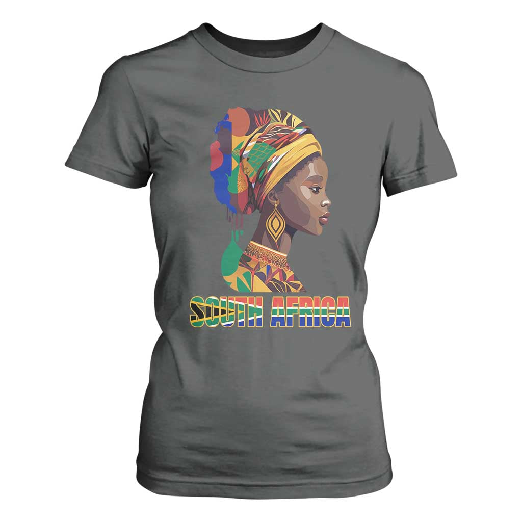 South Africa Pride T Shirt For Women Black African Woman