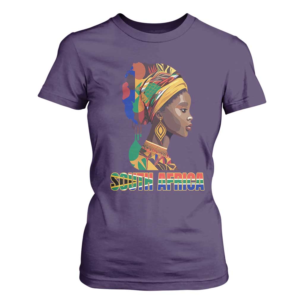 South Africa Pride T Shirt For Women Black African Woman