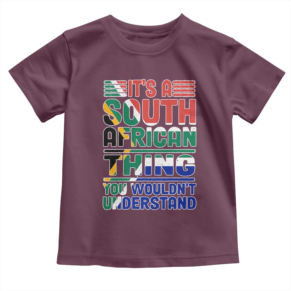 South Africa Flag Baby Shirt Funny It's A South African Thing You Wouldn't Understand
