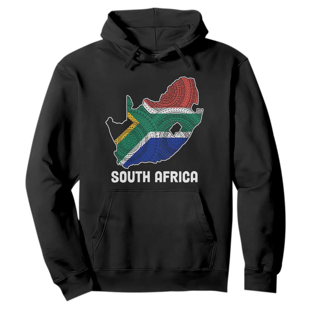 South Africa Pride Hoodie South African Flag Map